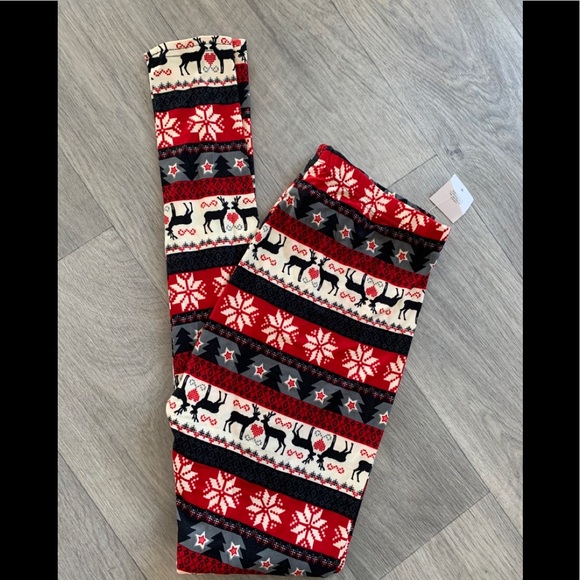 Mixit Pants - Women’s MixIt Christmas Leggings, M, NWT